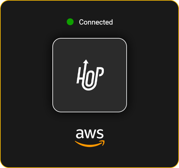 Hop and AWS Connection Online